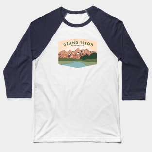 Grand Teton National Park Baseball T-Shirt